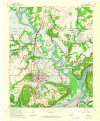 1963 Map of Eufaula, 1964 Print