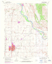 1969 Map of Fairview, OK, 1983 Print