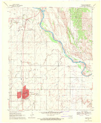 1969 Map of Fairview, OK, 1971 Print