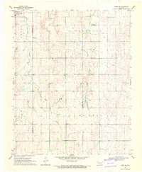 Download a high-resolution, GPS-compatible USGS topo map for Fargo SE, OK (1971 edition)