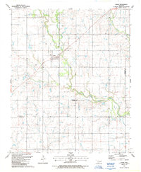 Download a high-resolution, GPS-compatible USGS topo map for Faxon, OK (1987 edition)