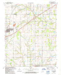 Download a high-resolution, GPS-compatible USGS topo map for Fletcher, OK (1991 edition)