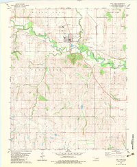 Download a high-resolution, GPS-compatible USGS topo map for Fort Cobb, OK (1983 edition)