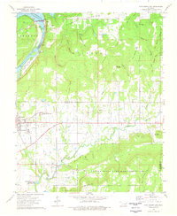 preview thumbnail of historical topo map of Muskogee County, OK in 1974