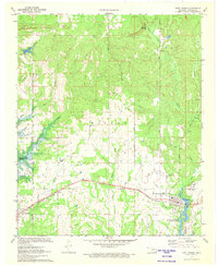 Download a high-resolution, GPS-compatible USGS topo map for Fort Towson, OK (1973 edition)