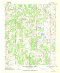 Download a high-resolution, GPS-compatible USGS topo map for Fox, OK (1971 edition)