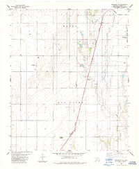 1984 Map of Frederick, OK, 1985 Print