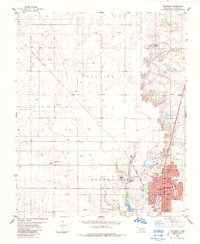Download a high-resolution, GPS-compatible USGS topo map for Frederick, OK (1985 edition)