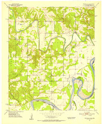 Download a high-resolution, GPS-compatible USGS topo map for Frogville, OK (1952 edition)