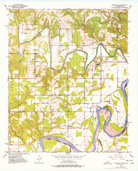 Download a high-resolution, GPS-compatible USGS topo map for Frogville, OK (1977 edition)