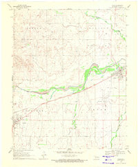 Download a high-resolution, GPS-compatible USGS topo map for Gage, OK (1971 edition)
