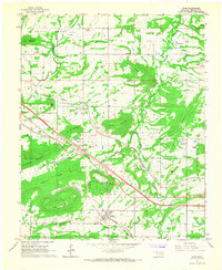 Download a high-resolution, GPS-compatible USGS topo map for Gans, OK (1967 edition)