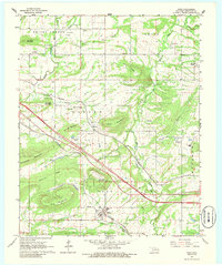 Download a high-resolution, GPS-compatible USGS topo map for Gans, OK (1986 edition)
