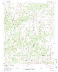 1967 Map of Gerty, 1979 Print