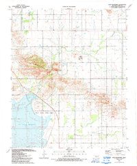 preview thumbnail of historical topo map of Kiowa County, OK in 1991