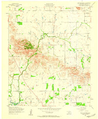 1956 Map of Cooperton, OK, 1959 Print