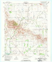 1956 Map of Cooperton, OK, 1986 Print