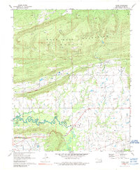 Download a high-resolution, GPS-compatible USGS topo map for Gowen, OK (1989 edition)
