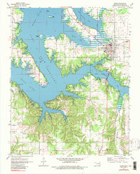 Download a high-resolution, GPS-compatible USGS topo map for Grove, OK (1984 edition)