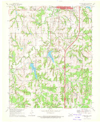 1970 Map of Guthrie, OK, 1972 Print