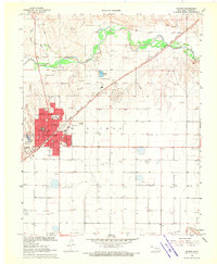 Download a high-resolution, GPS-compatible USGS topo map for Guymon, OK (1970 edition)