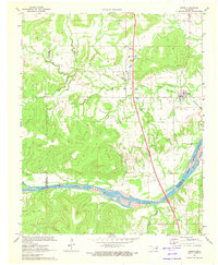 Download a high-resolution, GPS-compatible USGS topo map for Hanna, OK (1973 edition)