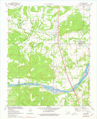 Download a high-resolution, GPS-compatible USGS topo map for Hanna, OK (1977 edition)