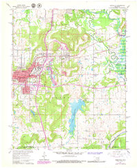 Download a high-resolution, GPS-compatible USGS topo map for Henryetta, OK (1979 edition)