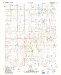 preview thumbnail of historical topo map of Beckham County, OK in 1987