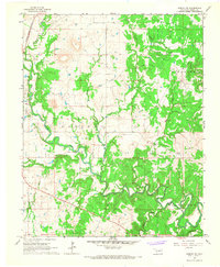 Download a high-resolution, GPS-compatible USGS topo map for Hominy NE, OK (1967 edition)