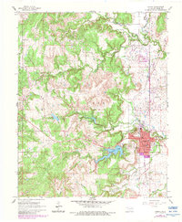 preview thumbnail of historical topo map of Hominy, OK in 1966