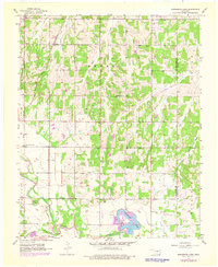 Download a high-resolution, GPS-compatible USGS topo map for Horseshoe Lake, OK (1976 edition)
