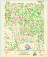 Download a high-resolution, GPS-compatible USGS topo map for Horseshoe Lake, OK (1970 edition)