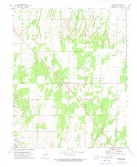 preview thumbnail of historical topo map of Dewey County, OK in 1972