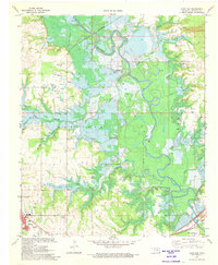 preview thumbnail of historical topo map of Choctaw County, OK in 1971