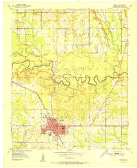 preview thumbnail of historical topo map of Idabel, OK in 1951