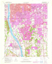 Download a high-resolution, GPS-compatible USGS topo map for Jenks, OK (1982 edition)