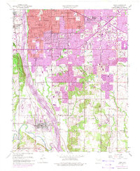 Download a high-resolution, GPS-compatible USGS topo map for Jenks, OK (1975 edition)
