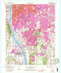 Download a high-resolution, GPS-compatible USGS topo map for Jenks, OK (1989 edition)