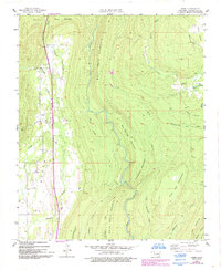 preview thumbnail of historical topo map of Pushmataha County, OK in 1957