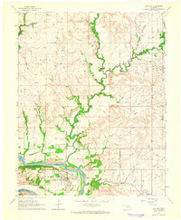 Download a high-resolution, GPS-compatible USGS topo map for Kaw City, OK (1965 edition)