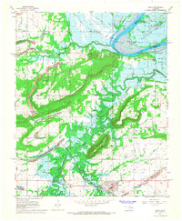 Download a high-resolution, GPS-compatible USGS topo map for Keota, OK (1968 edition)