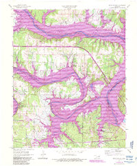 Download a high-resolution, GPS-compatible USGS topo map for Keystone Dam, OK (1983 edition)