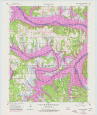 preview thumbnail of historical topo map of Pawnee County, OK in 1958