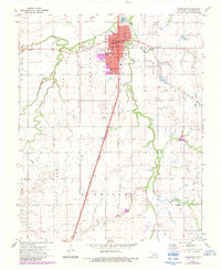 preview thumbnail of historical topo map of Kingfisher, OK in 1972