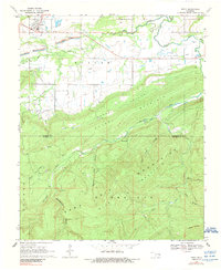 Download a high-resolution, GPS-compatible USGS topo map for Kinta, OK (1989 edition)