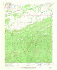 Download a high-resolution, GPS-compatible USGS topo map for Kinta, OK (1971 edition)