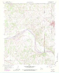 1958 Map of Konawa, 1983 Print