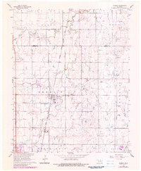 Download a high-resolution, GPS-compatible USGS topo map for Kremlin, OK (1983 edition)