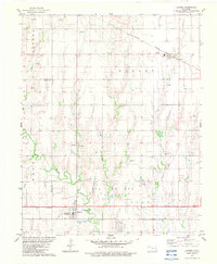 Download a high-resolution, GPS-compatible USGS topo map for Lahoma, OK (1983 edition)